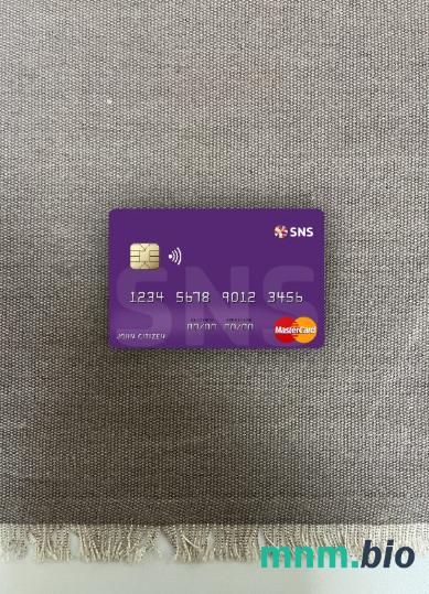 Netherlands SNS bank wygląd zdjęcia mastercard skan PSD + zdjęcie